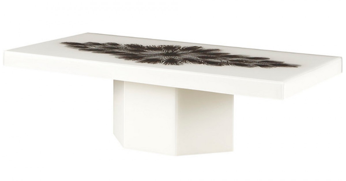 Peacock Rectangle Cocktail Table