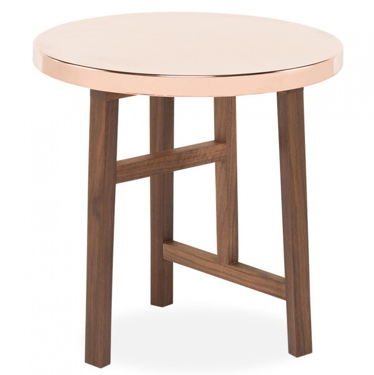 Trio Side Table with Copper Top