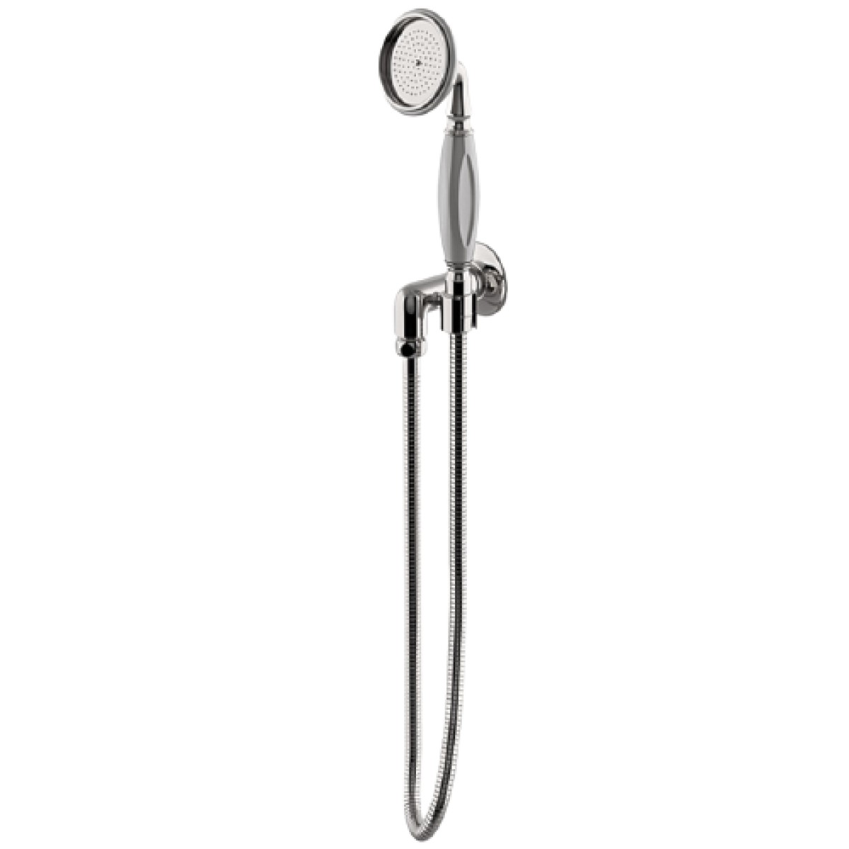 Highgate Handshower On Hook with White Handle