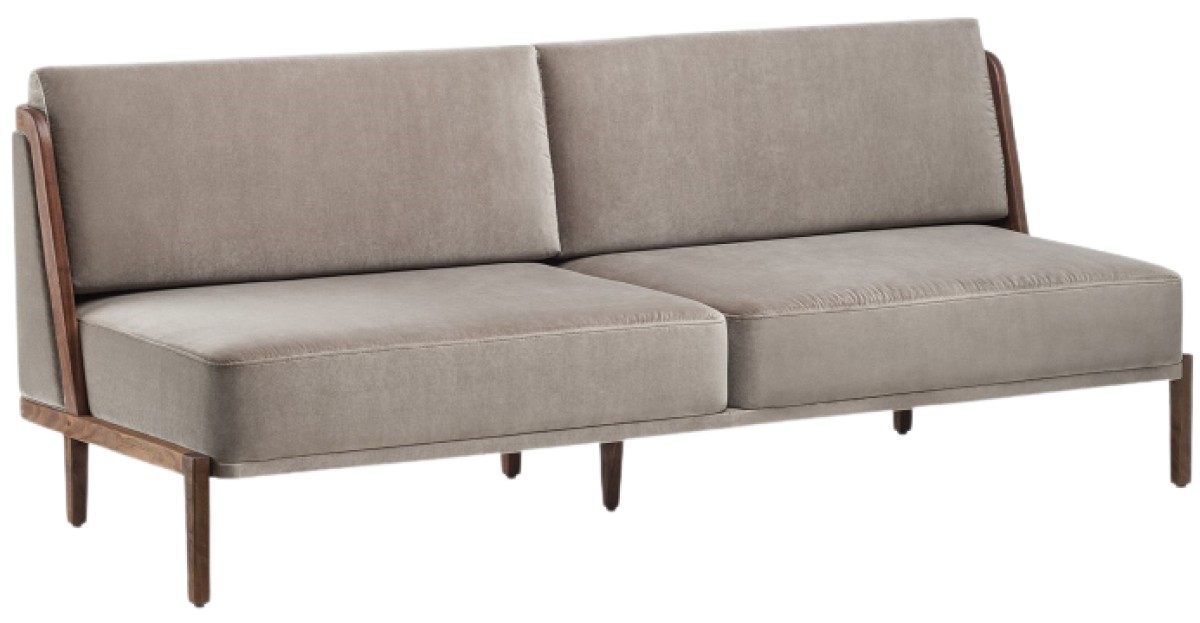 Throne Sofa with Upholstery