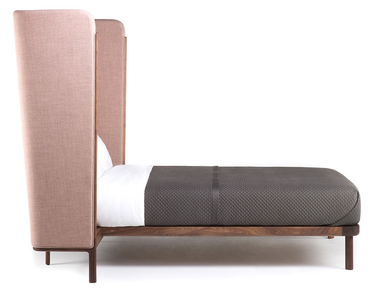 Dubois Bed Tall Upholstered without Bedside Table