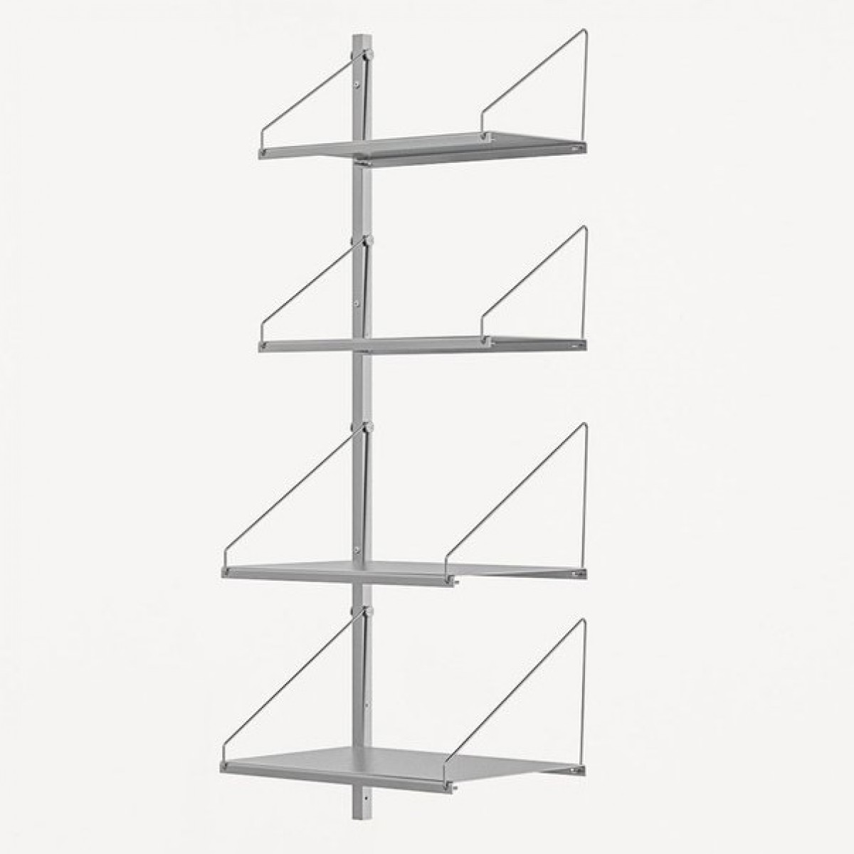 Shelf Library Stainless Steel H1084 - Extra W40 Section