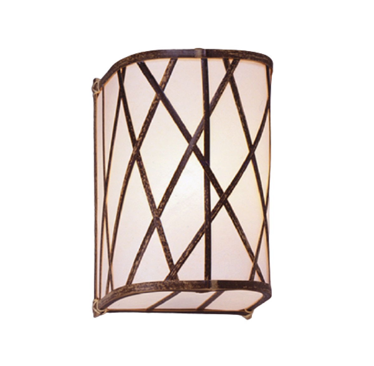 Tiger Bamboo Rough Weave Wall Lamp