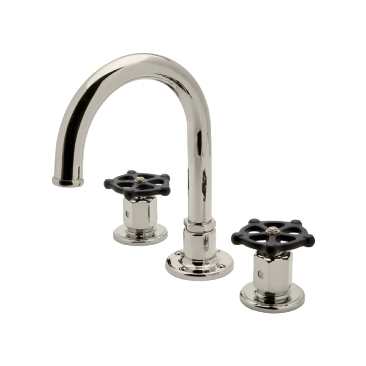 Regulator Gooseneck Lavatory Faucet with Two-Tone Wheel Handles