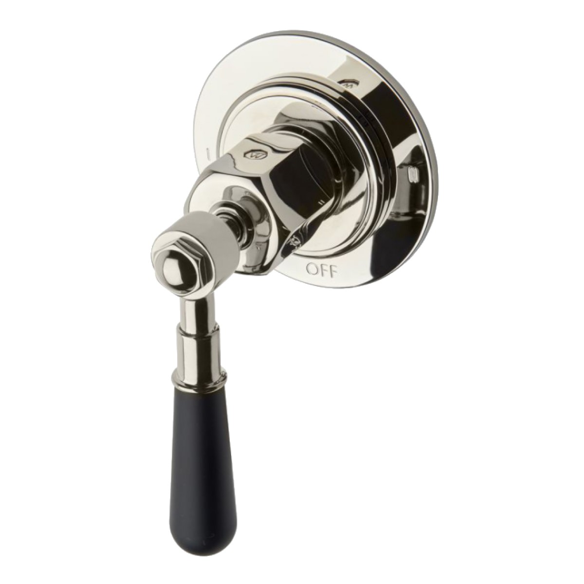 Regulator Two Way Diverter Valve Trim for Thermostatic with Roman Numerals and Two-Tone Lever Handle