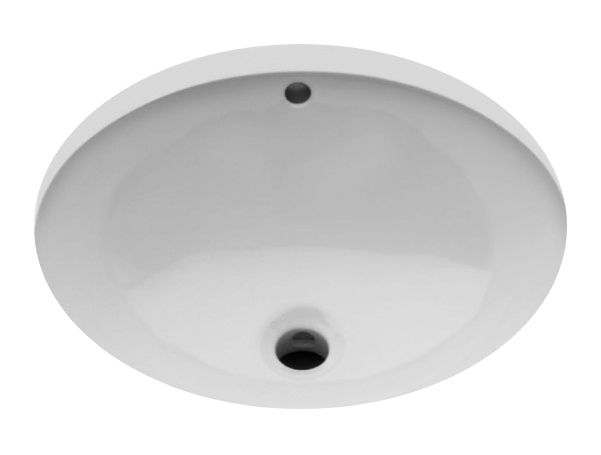 Saxby Drop In or Undermount Oval Single Glazed Vitreous China Lavatory Sink 17 13/16" x 15 1/16" x 7 11/16"