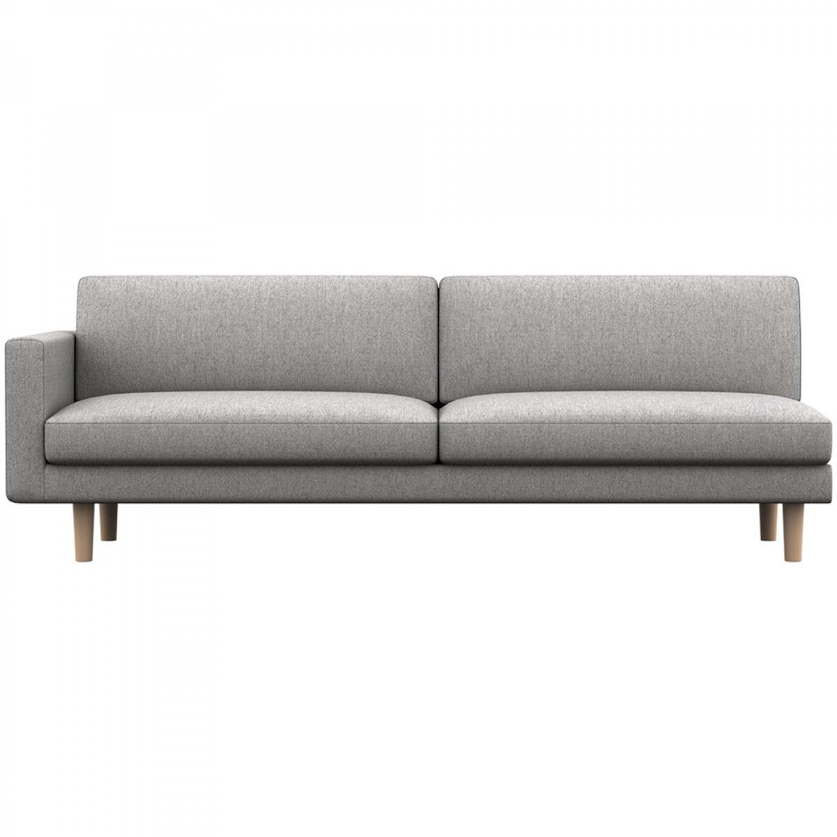 Hiroshima Wide Two Seater Sofa Left (Upholstered Version)