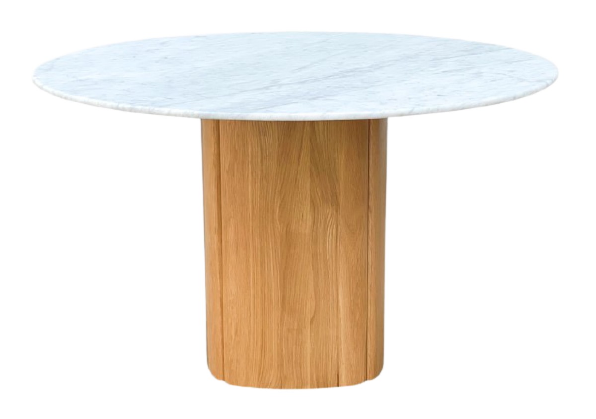 Tathra Round Dining Table - Marble Top