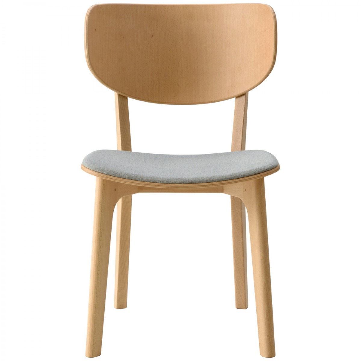 Roundish Chair (Cushioned Seat)