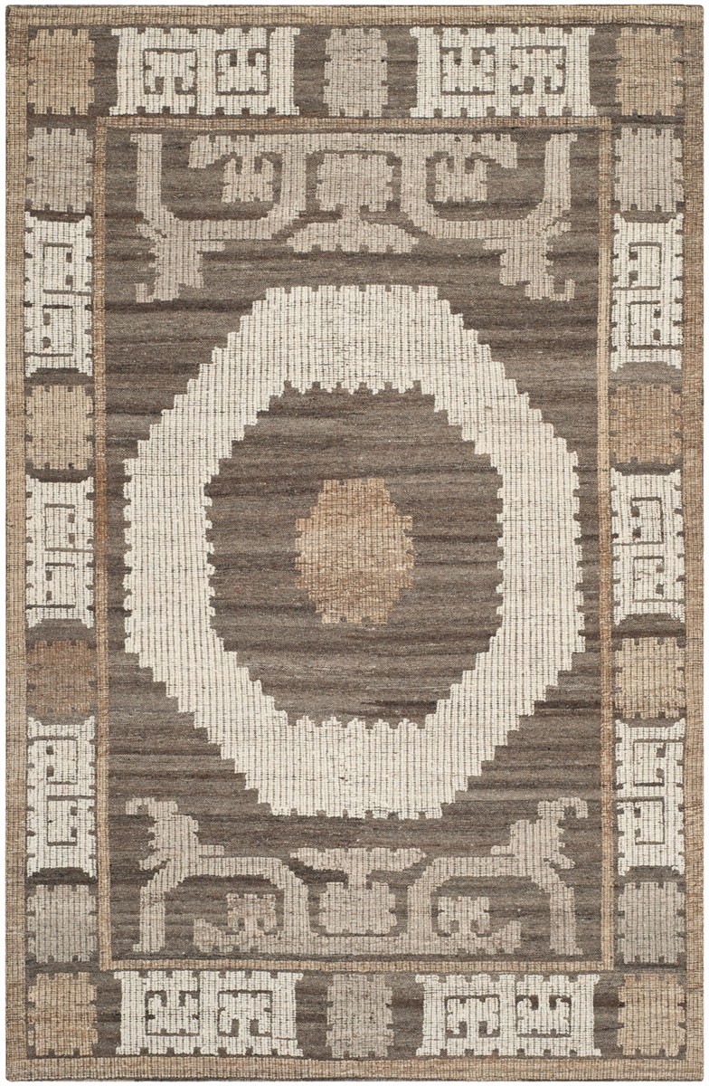 Kenya Rug - KNY313A Ivory / Brown | Highlight image