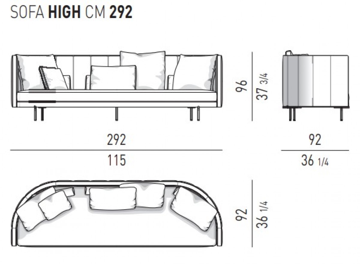 Torii High Sofa Minotti Chanintr