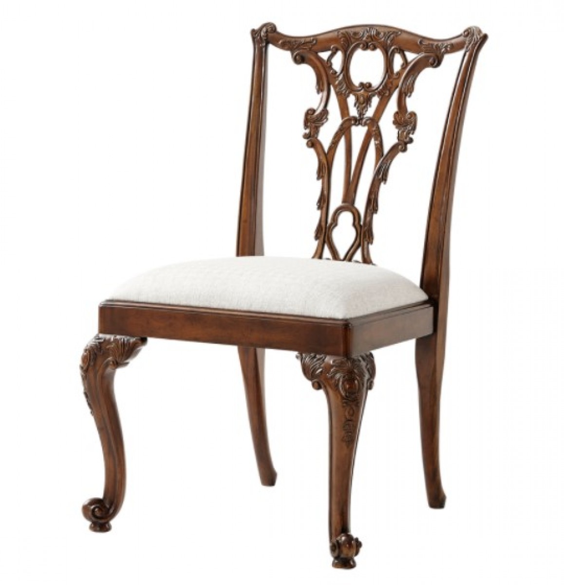 Seated In Rococo Splendour Side Chair