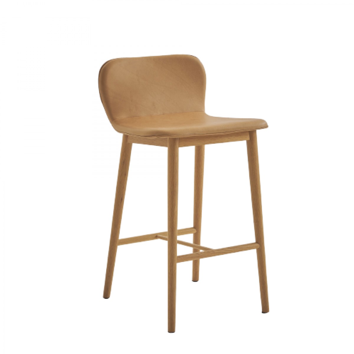 Puddle Counter Stool - Upholstered Seat and Back