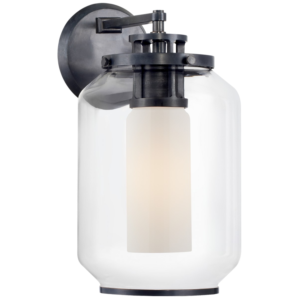 Upton Sconce with Clear White Glass | Highlight image