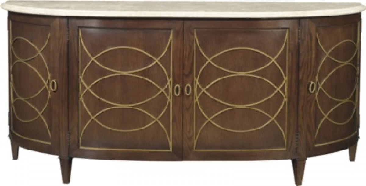 Duchamp Demilune Sideboard with Satillia Marble Top