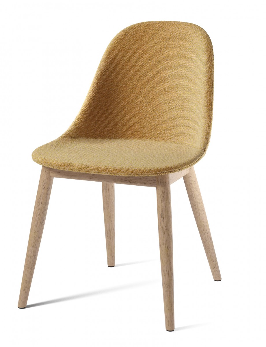 Harbour Side Dining Chair, Oak Base, Upholstered Shell