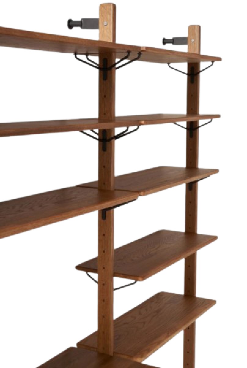 Theo Wall Unit with Large Shelves  Modern Industrial – The Design Tap