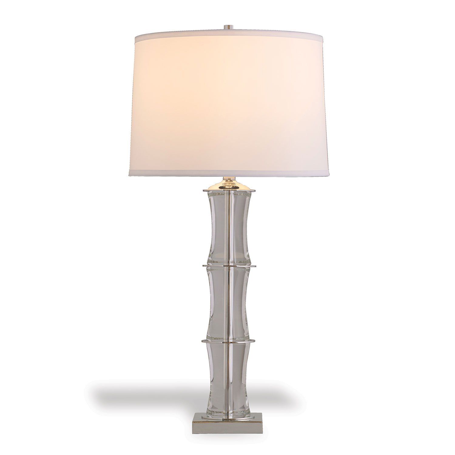 Rivoli Crystal and Nickel Lamp