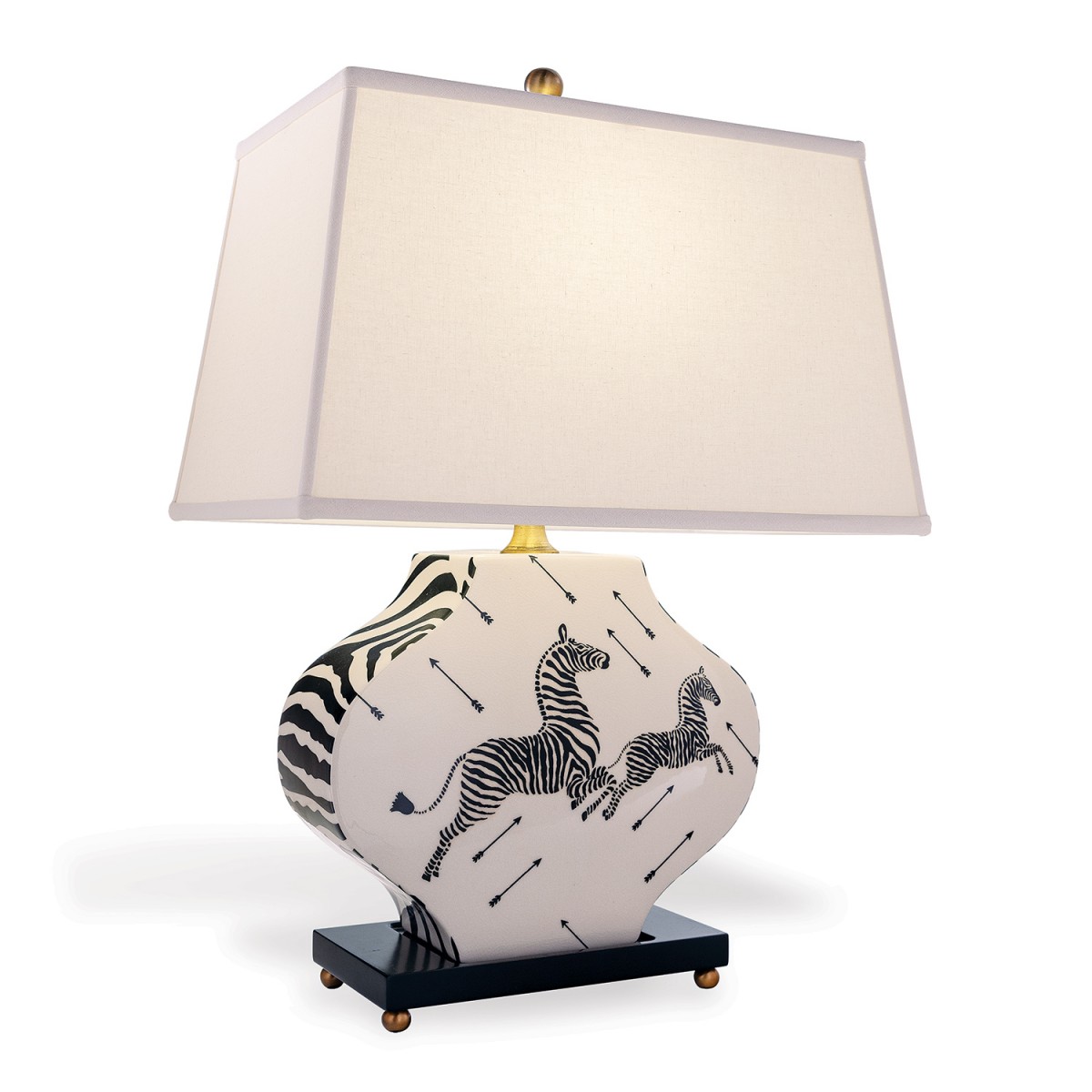 Zebra Black and White Lamp