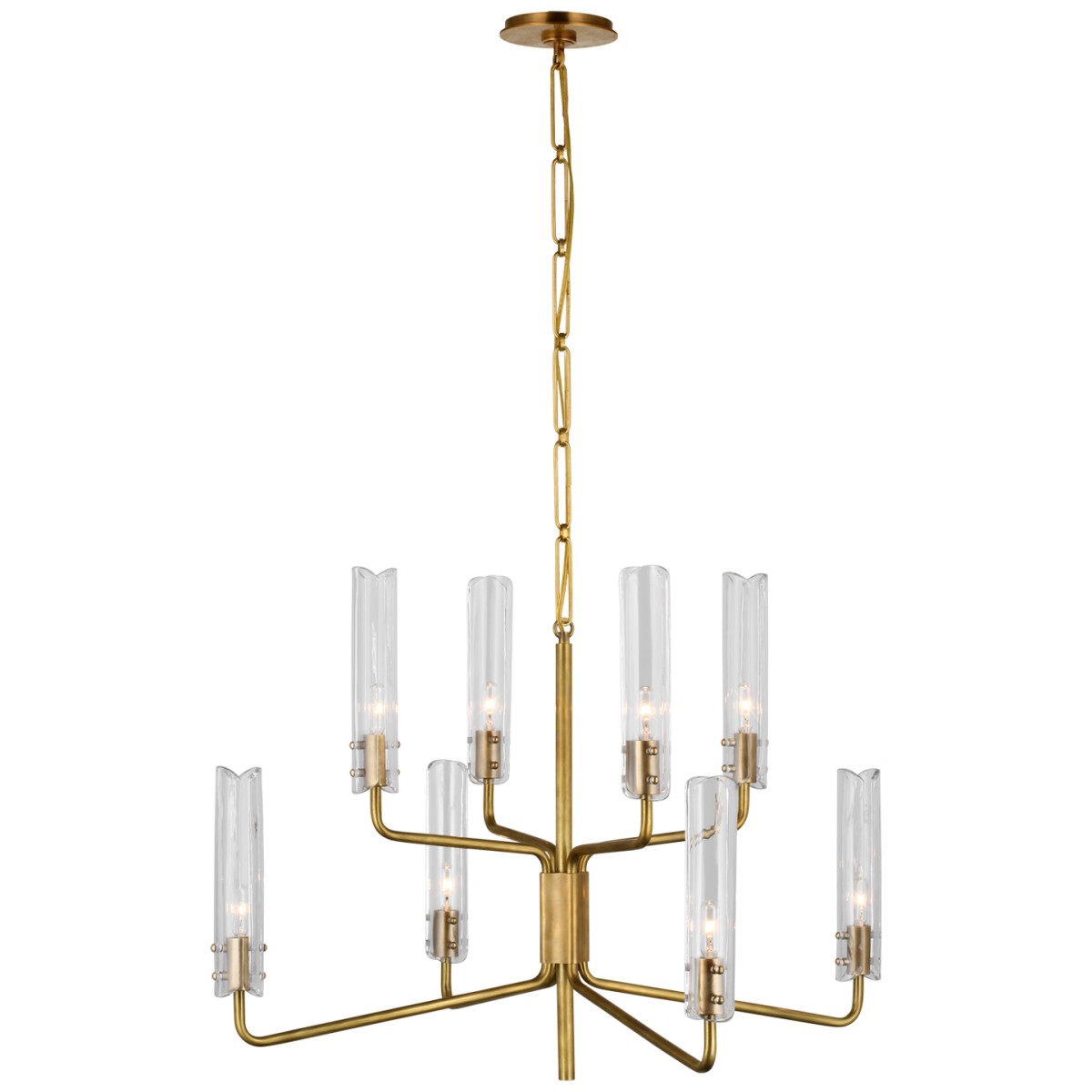 Casoria Medium Two-Tier Chandelier with Clear Glass | Highlight image