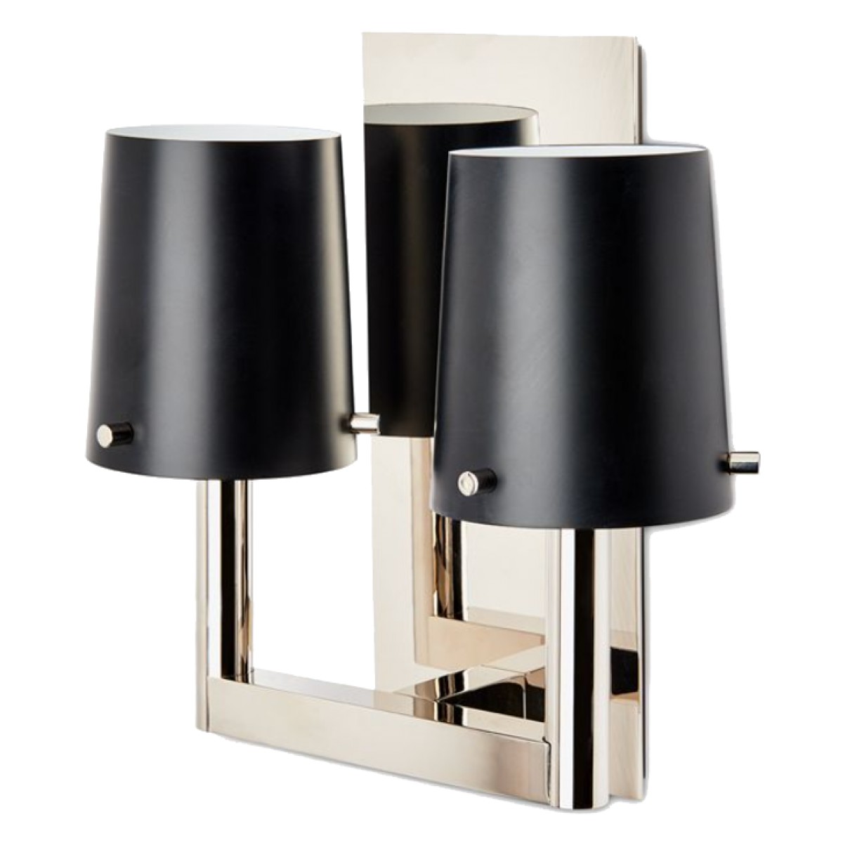 Catia Wall Mounted Double Arm Sconce with Shades