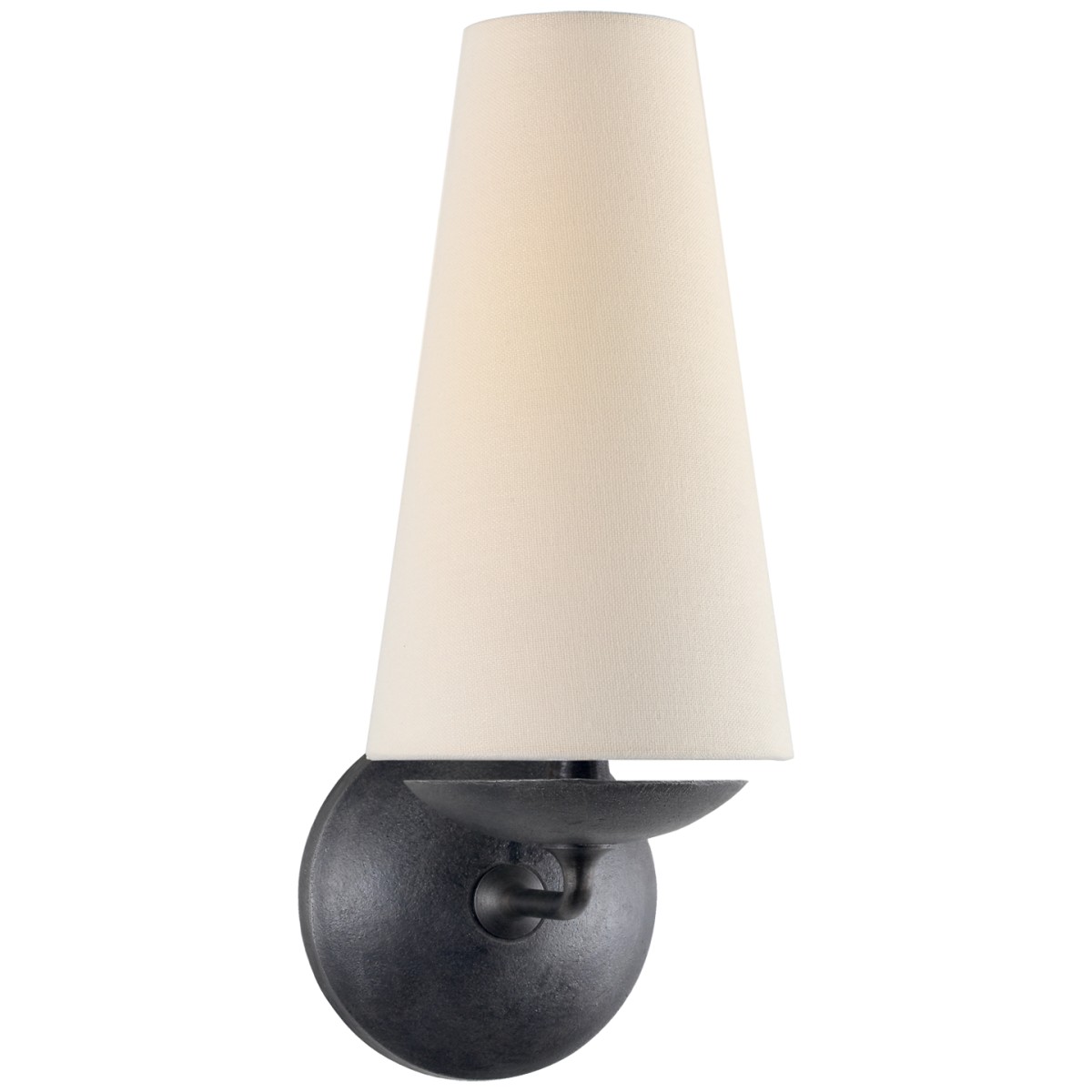 Fontaine Single Sconce with Linen Shade