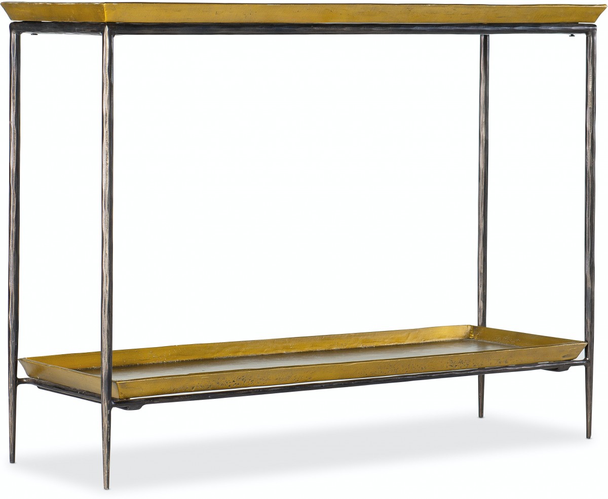 Commerce and Market Tray Top Metal Console