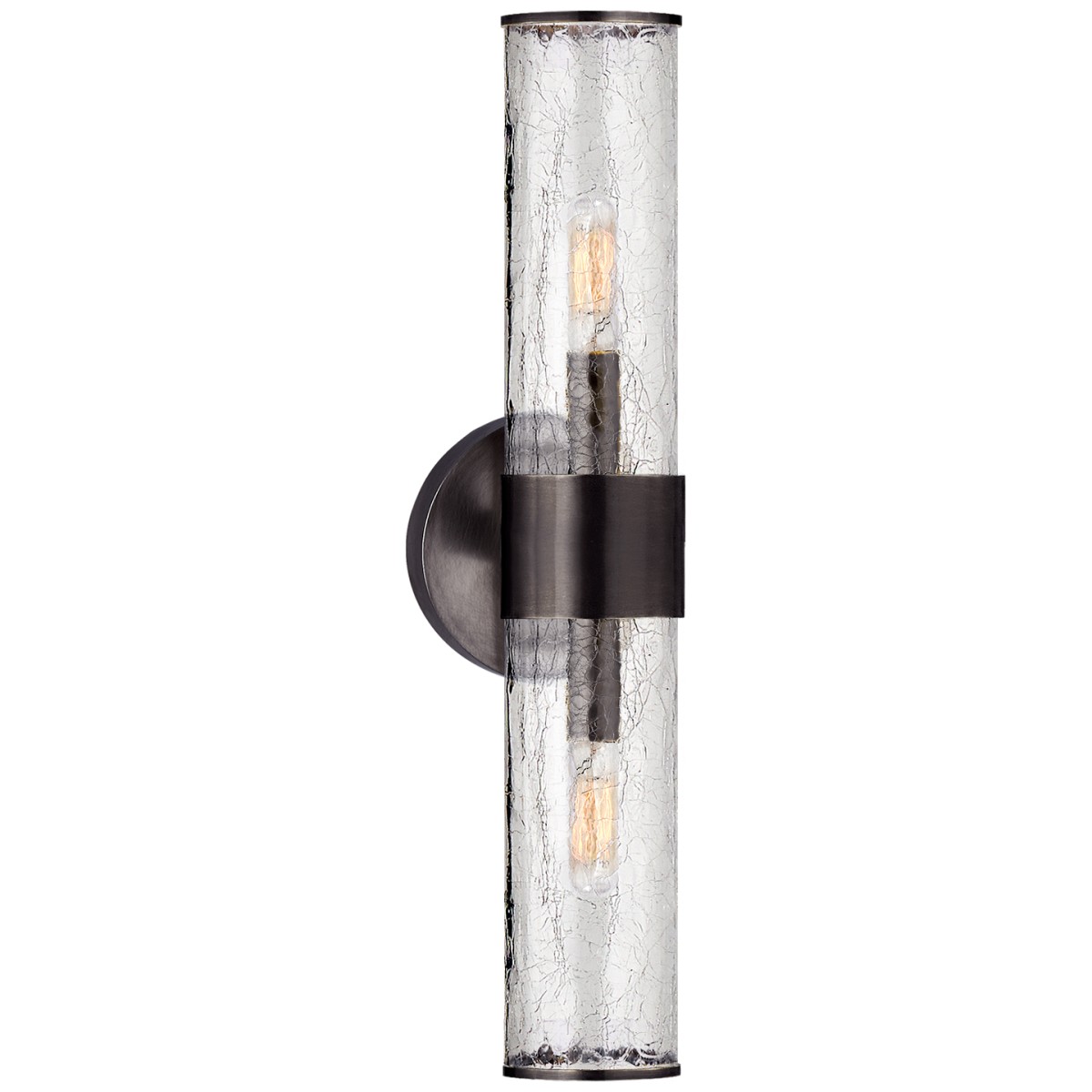 Liaison Medium Sconce with Crackle Glass, Visual Comfort