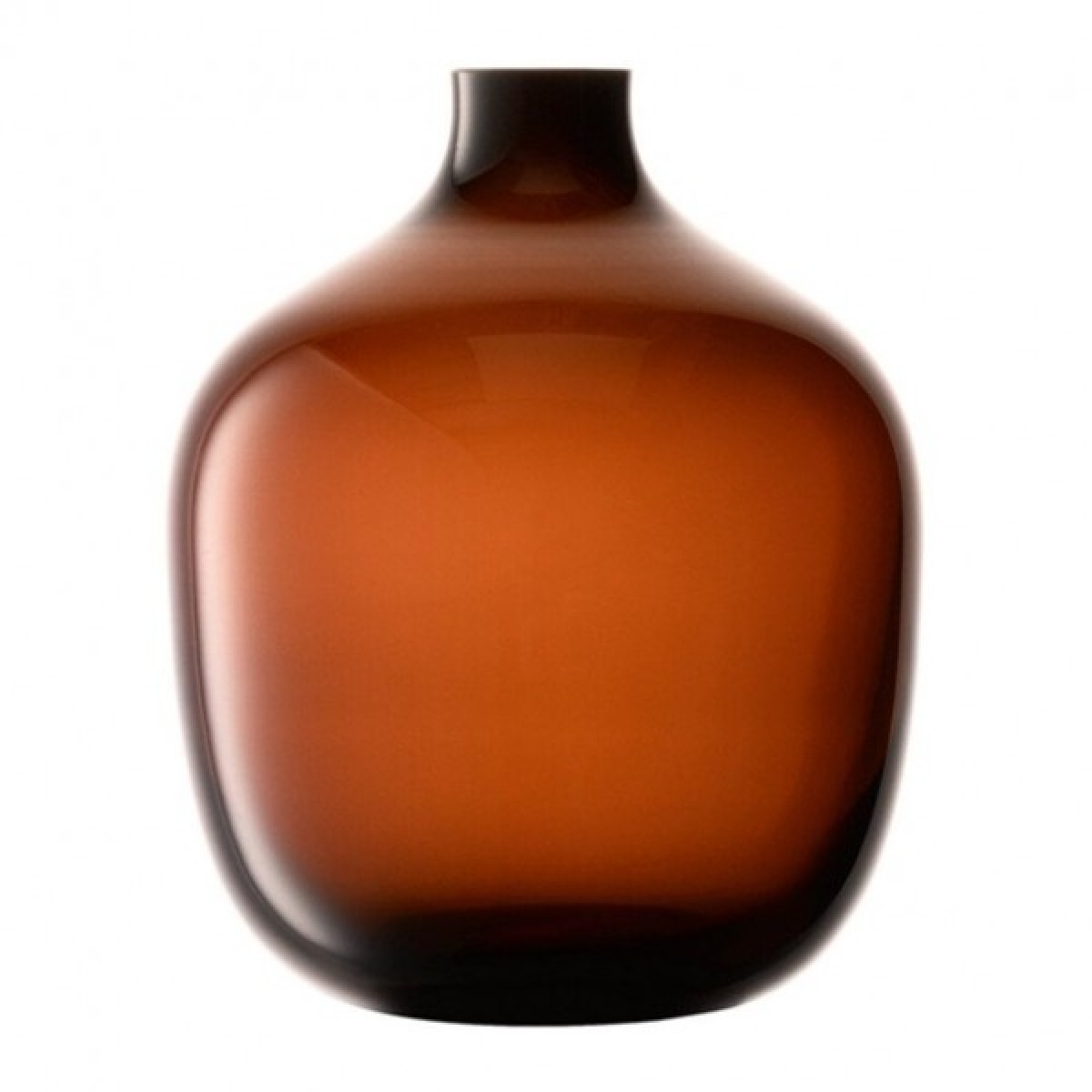 Vessel Vase H18 cm, Peat Brown