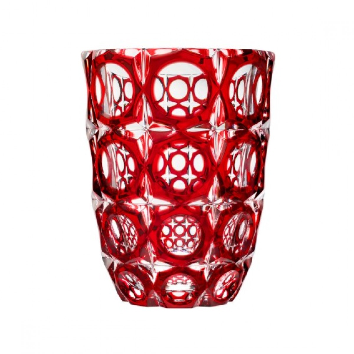 Patrimoine Sequin Vase - Clear Crystal Lined with Red Crystal | Highlight image