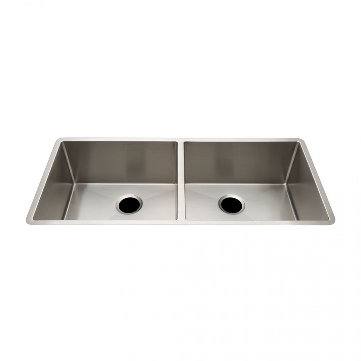 Kerr 35 3/4" x 18 1/2" x 10 5/8" Twin Stainless Steel Kitchen Sink with Rear Drains