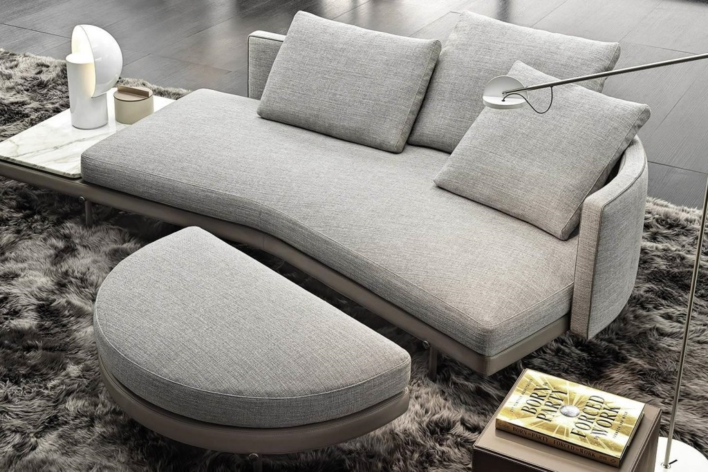 Torii LOW - Inclined Sofa with TOP (DX) & Semi-Round Ottoman | Highlight image 1