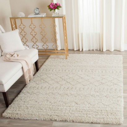 Arizona Shag Rug - ASG741A Ivory / Beige | Highlight image 2