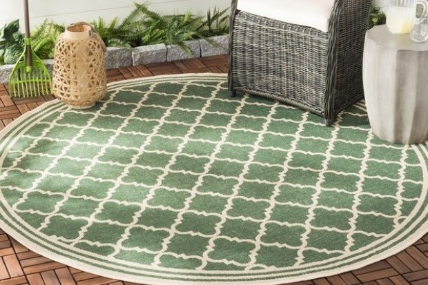 Beach House Rug - BHS121Y Green / Creme | Highlight image 3