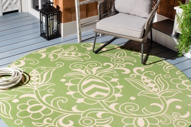 Beach House Rug - BHS246Y Green / Beige | Highlight image 3