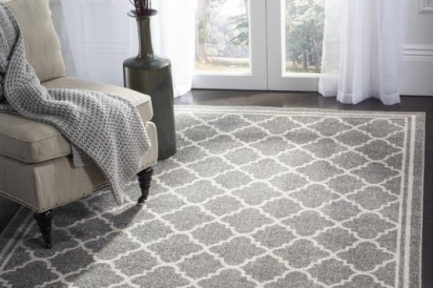 Amherst Rug - AMT422R Dark Grey / Beige | Highlight image 3