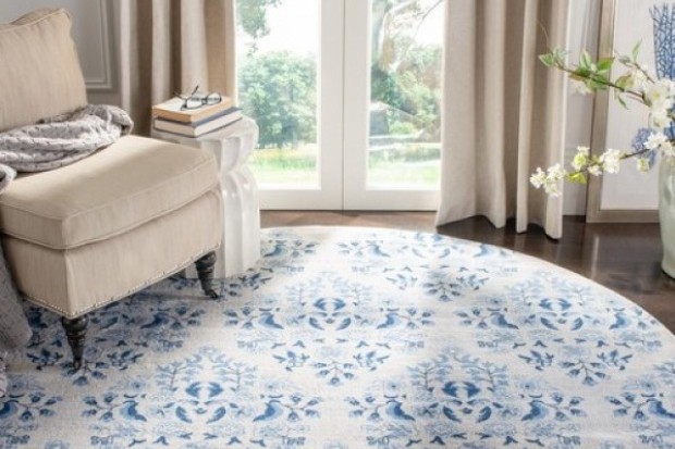 Brentwood Rug - BNT856D Cream / Blue | Highlight image 3