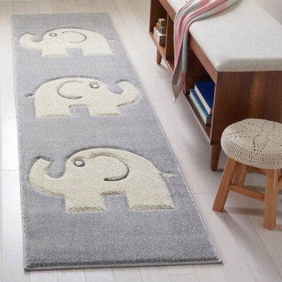 Carousel Kids Rug - CRK165B Grey / Ivory | Highlight image 2