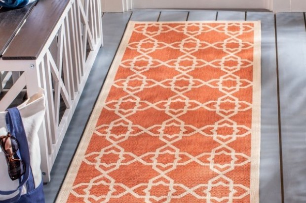 Courtyard Rug - CY6032-241 Terracotta / Beige | Highlight image 3