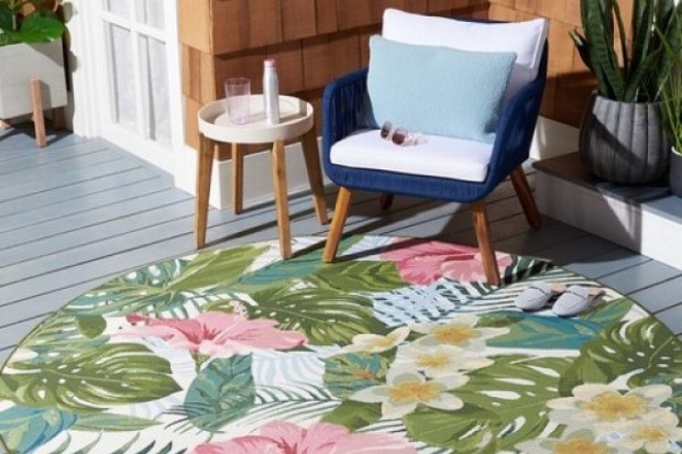 Barbados Rug - BAR516X Green / Pink | Highlight image 3
