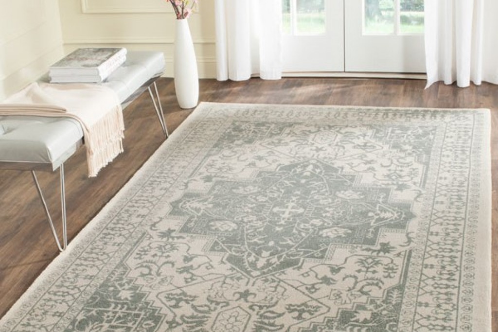 Restoration Vintage Rug - RVT421C Grey / Ivory | Highlight image 1