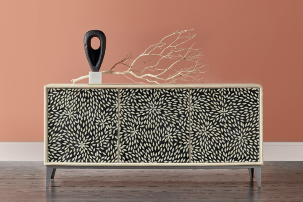 Melange Petrina Three Door Credenza | Highlight image 1