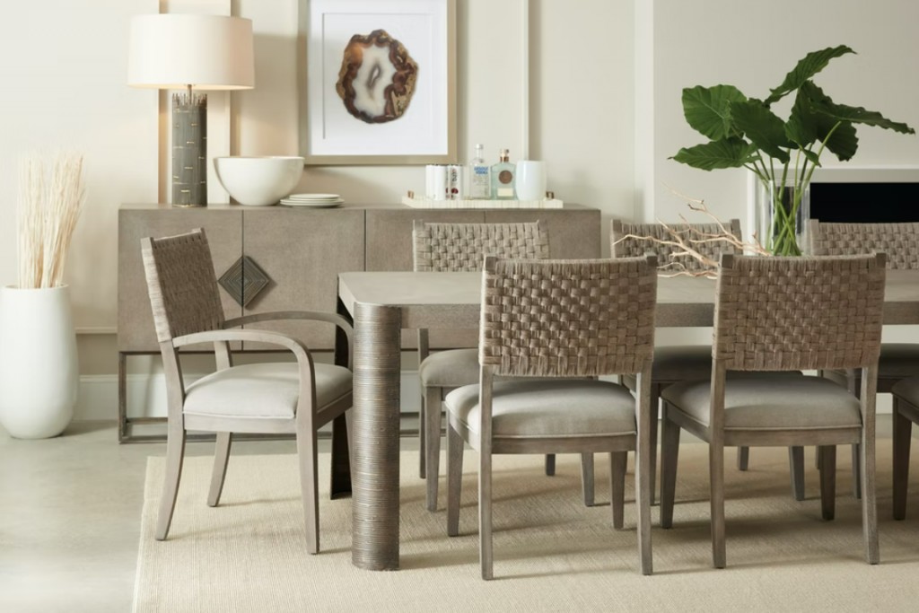 Miramar Carmel Rosetti 82" Rectangle Dining Table with 1-20" Leaf | Highlight image 1