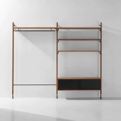Theo Wall Unit Clothing Rail with Drawer | Highlight image 2