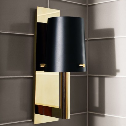 Catia Wall Mounted Single Arm Sconce with Shade | Highlight image 2