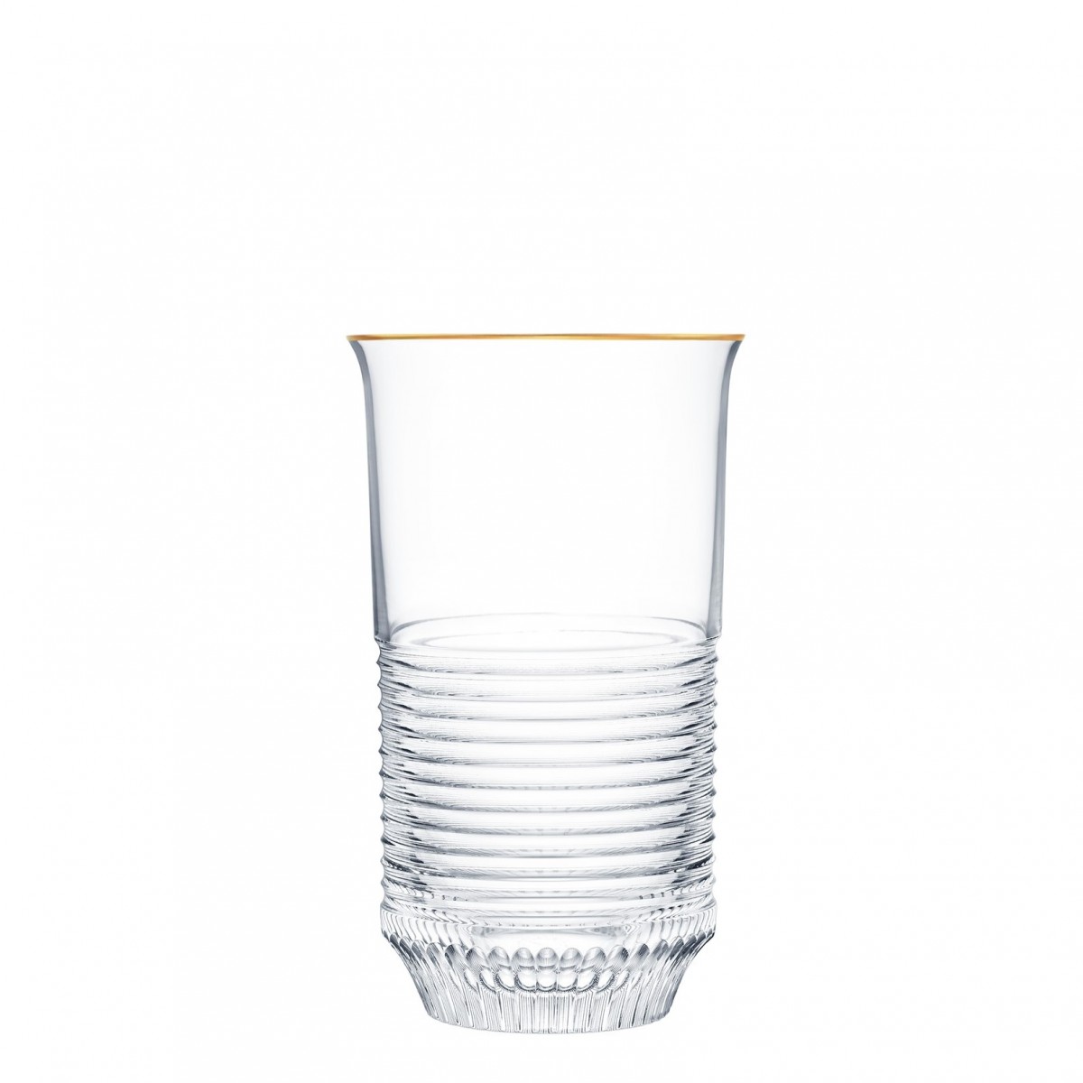 Cadence Highball Gold Rim - Clear