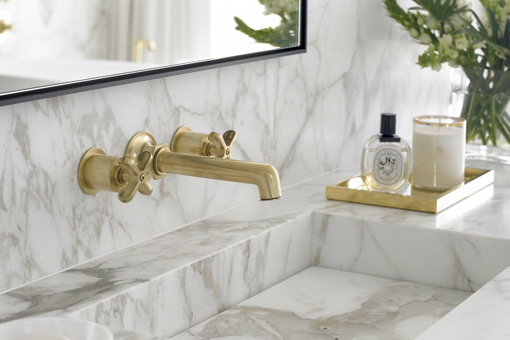 Henry Wall Mounted Lavatory Faucet With Cross Handles | Highlight image 1