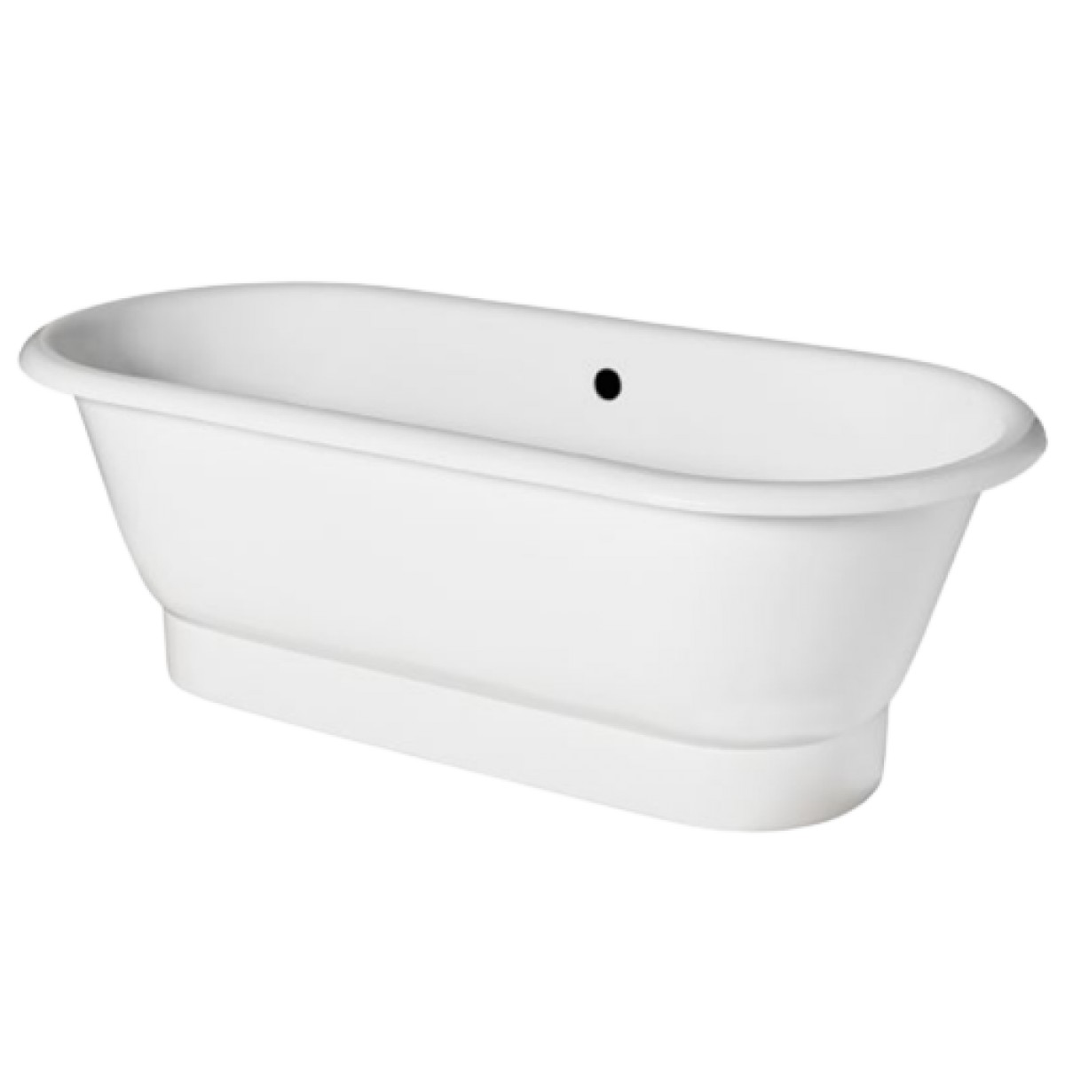 Santry 67" x 31" x 22" Freestanding Cast Iron Oval Bathtub