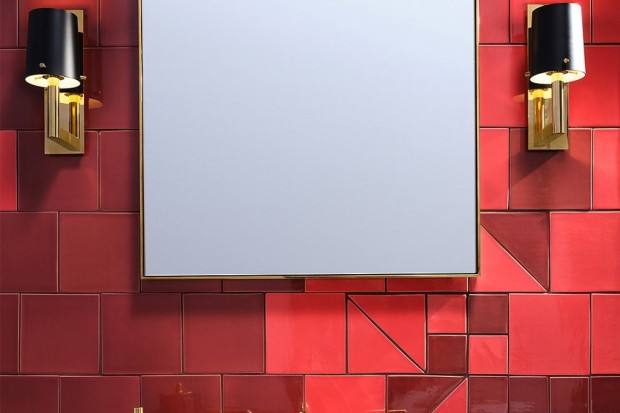 Opus Metal Rectangular Wall Mounted Stationary Mirror 25" x 32 1/2" x 1 1/2" | Highlight image 3