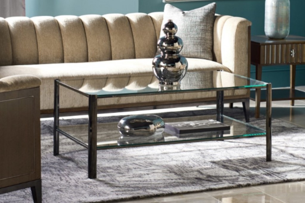 Gatsby Black Nickel Cocktail Table | Highlight image 1